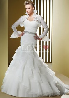 Свадебное платье L52820. Силуэт Русалка (Рыбка), длинное со шлейфом.