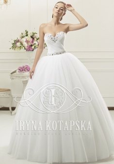 Свадебное платье Б52884. С пышной юбкой, длинное без шлейфа.