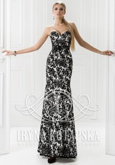 Вечернее платье Б52896. С прямой юбкой, длинное без шлейфа.