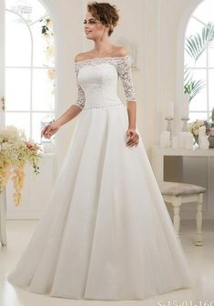 Свадебное платье Р52911. А-силуэт, длинное без шлейфа.